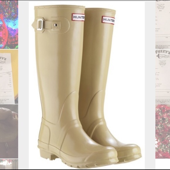 tan hunter boots